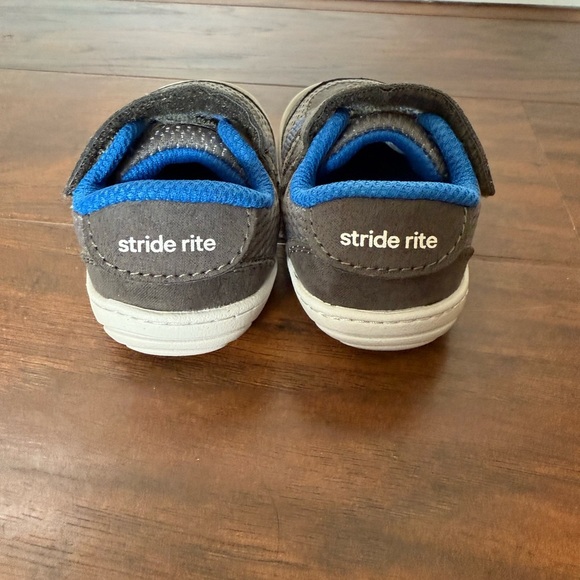 Stride Rite Kids Sr-Jackson Sneakers in Gray and Blue-Size 3 like new - Picture 5 of 12